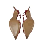 Valentino Red and Beige V Logo Heels