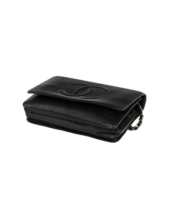 Chanel Black Caviar Timeless CC Wallet on Chain crossbody bag