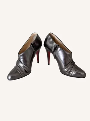 Christian Louboutin Silver Booties (Size 36)