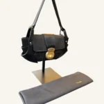 Fendi Zucchino Canvas and Leather Shoulderbag