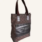 Gucci GG Leather Trimmed Tote