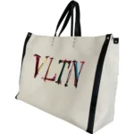Valentino Garavani VLTN Print Canvas Tote Bag