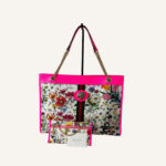 Gucci Rajah Floral Tote with Matching Pochette