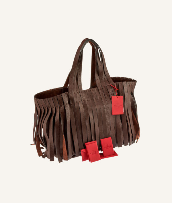 Valentino Garavani Fringed Leather Tote