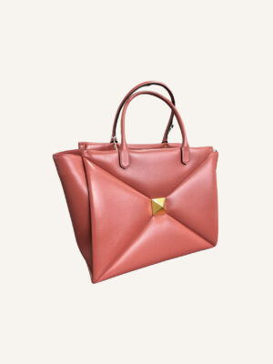 Valentino Nappa Leather One Stud Shopper