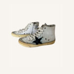 Golden Goose Canvas Black Star (Size 37)