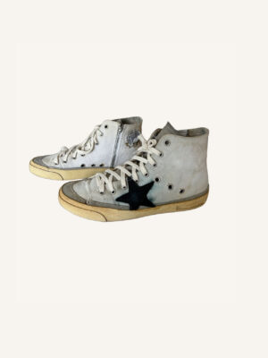 Golden Goose Canvas Black Star (Size 37)