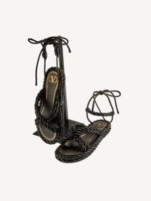 Valentino Garavani leather sandals (Size 38)