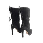 Prada Suede Tassle Accents Lace Up Boots (Size 38)