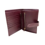 Celine Burgundy Leather Wallet