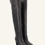 Chanel Leather CC Logo Thigh High Boots (Size 39)