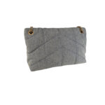 YSL Monogram Denim Loulou Puffer