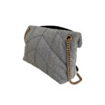 YSL Monogram Denim Loulou Puffer
