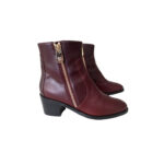 Chanel Calfskin Double Zip Short Boots (Size 38)