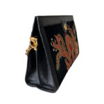 Gucci Suede Patent Web Dragon Embroidered Ophidia