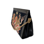 Gucci Suede Patent Web Dragon Embroidered Ophidia