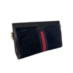 Gucci Suede Patent Web Dragon Embroidered Ophidia