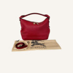 Burberry Grained Leather Handbag