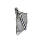 Gucci GG Silver Monogram Perforated Canvas & Leather Crossbody