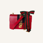 Gucci Sylvie Red Leather Handbag