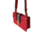 Gucci Sylvie Red Leather Handbag