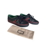 Gucci GG web Black Tennis Sneakers 1977 (Size 37.5)