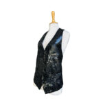 DSquared2 Black Sequin Waistcoat