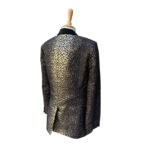 Yves Saint Laurent Iconic Babycat Gold Jaquard Tux Jacket