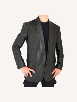 Versace Baroque Leather Jacket
