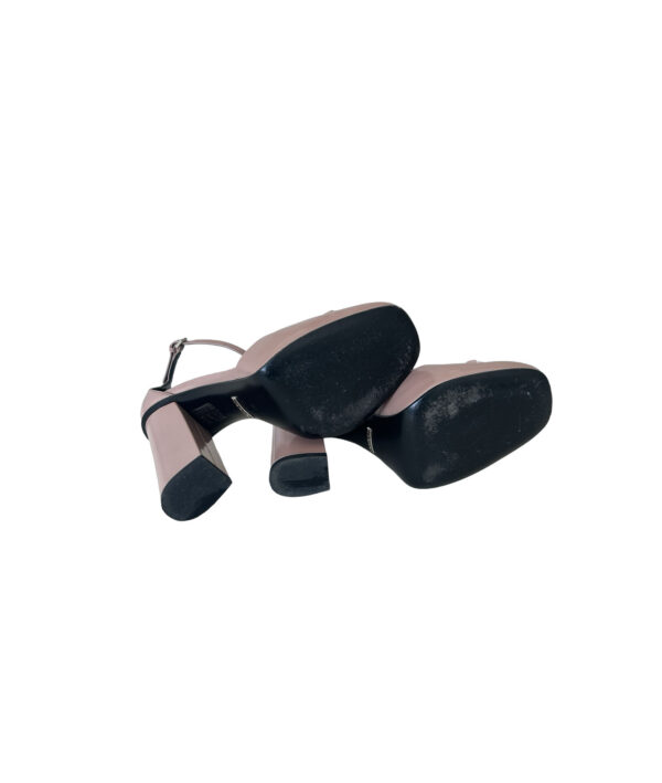 Gucci Patent Leather Horsebit Ankle Strap Pumps (Size 38)