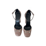 Gucci Patent Leather Horsebit Ankle Strap Pumps (Size 38)