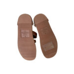 Valentino Brown Leather Flat Slides