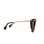 Miu Miu Tortoiseshell Crystal Cat Eye Sunglasses