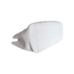 Quilted White Caviar Shopping Bag
