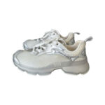 Christian Dior Vibe White & Silver Sneakers (Size 38)