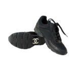 Chanel Leather and Mesh CC Low top Sneakers (Size 37.5)