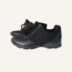 Chanel Leather and Mesh CC Low top Sneakers (Size 37.5)