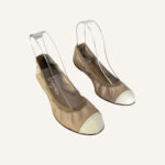 Chanel Lambskin Patent CC Elastic Cap Toe (Size 37.5)