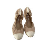 Chanel Lambskin Patent CC Elastic Cap Toe (Size 37.5)