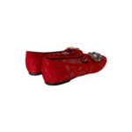 Dolce & Gabbana Lace Crystal Embellished Flats (Size 37.5)