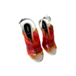 Fendi Multicolour PVC Patent Slingback Sandals (Size 38)
