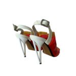 Fendi Multicolour PVC Patent Slingback Sandals (Size 38)