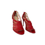 Christian Louboutin Red Leather Strappy Pumps (Size 37.5)