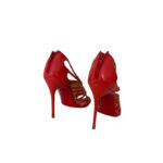 Christian Louboutin Red Leather Strappy Pumps (Size 37.5)