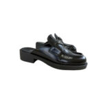 Prada Triangle Logo Leather Loafer (size 39)