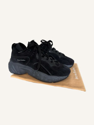 Acne Rockaway Safety Canvas & Mesh Sneakers (Size 38)