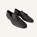 Ermenegildo Zegna Lido Pelletessuta Leather Tassle loafers (Size 8/42)