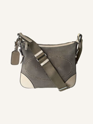 Prada Canvas and Leather Crossbody