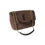 YSL Niki Raffia and Leather Bag