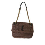 YSL Niki Raffia and Leather Bag